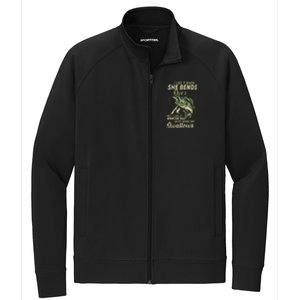 I Like It When She Bends Over Fishing Gifts Father's Day Stretch Full-Zip Cadet Jacket