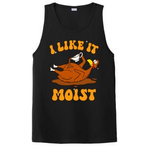 I Like It Moist Turkey Retro Groovy Thanksgiving Food PosiCharge Competitor Tank