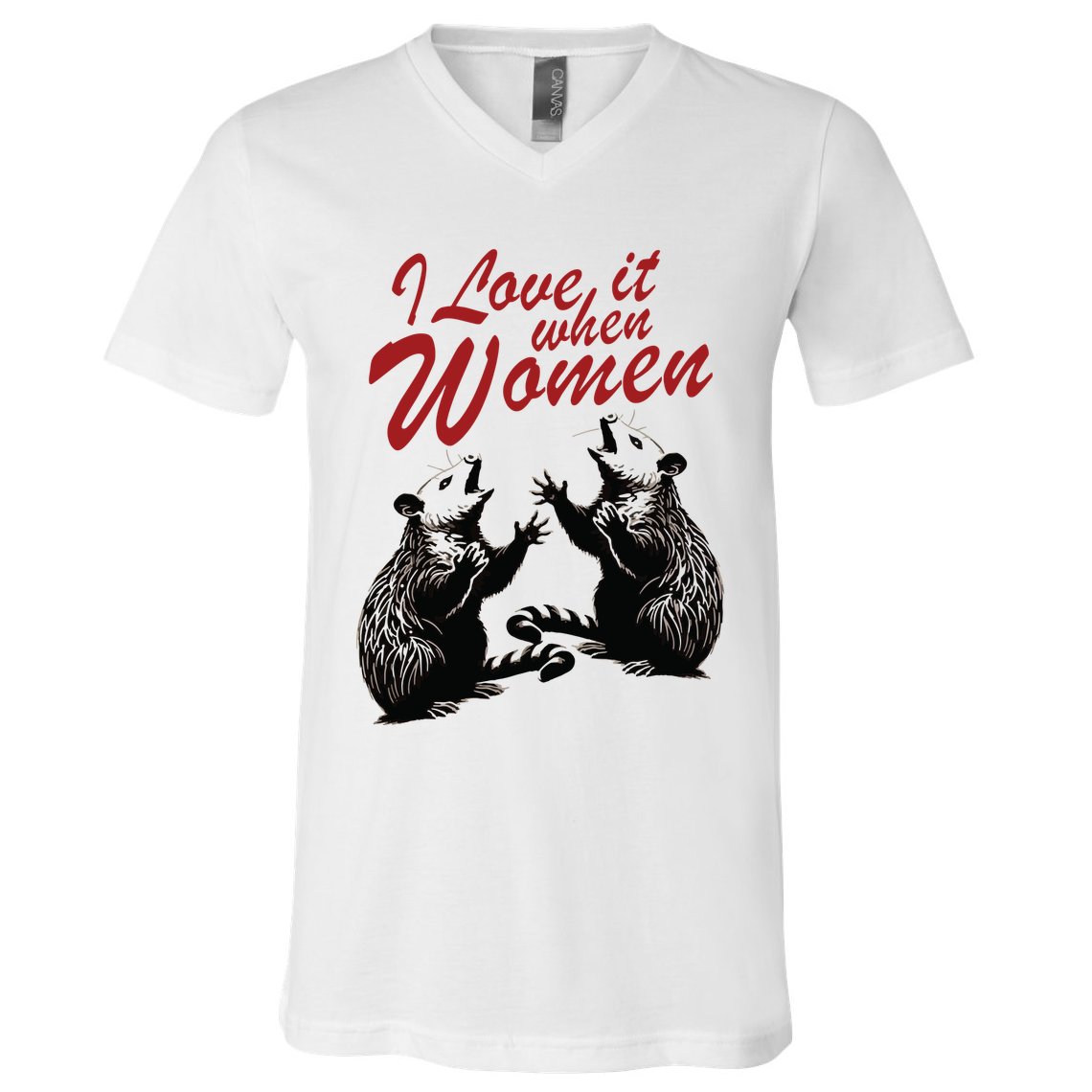 I Love It When Women V-Neck T-Shirt