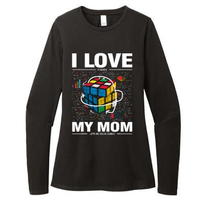 I Love It When My Mom Lets Me Solve Cubes Speedcubing Womens CVC Long Sleeve Shirt