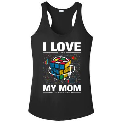 I Love It When My Mom Lets Me Solve Cubes Speedcubing Ladies PosiCharge Competitor Racerback Tank