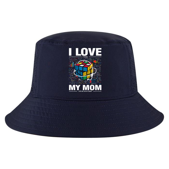 I Love It When My Mom Lets Me Solve Cubes Speedcubing Cool Comfort Performance Bucket Hat