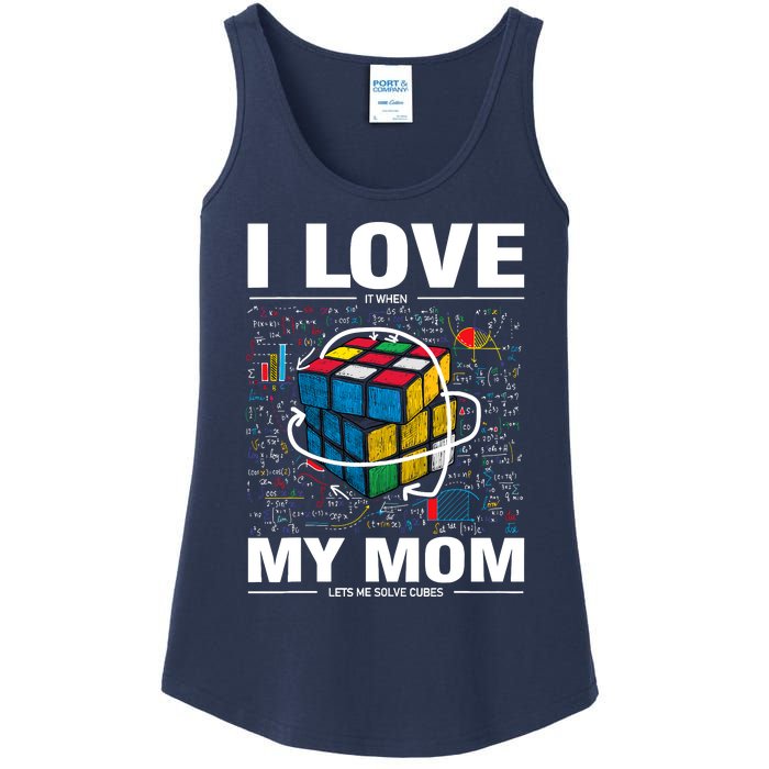 I Love It When My Mom Lets Me Solve Cubes Speedcubing Ladies Essential Tank