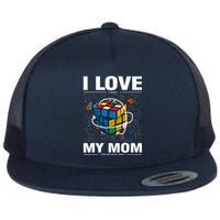 I Love It When My Mom Lets Me Solve Cubes Speedcubing Flat Bill Trucker Hat