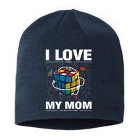 I Love It When My Mom Lets Me Solve Cubes Speedcubing Sustainable Beanie