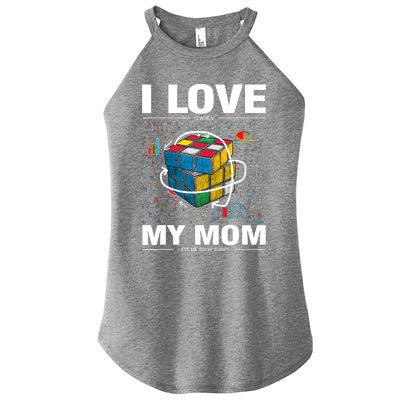 I Love It When My Mom Lets Me Solve Cubes Speedcubing Women's Perfect Tri Rocker Tank