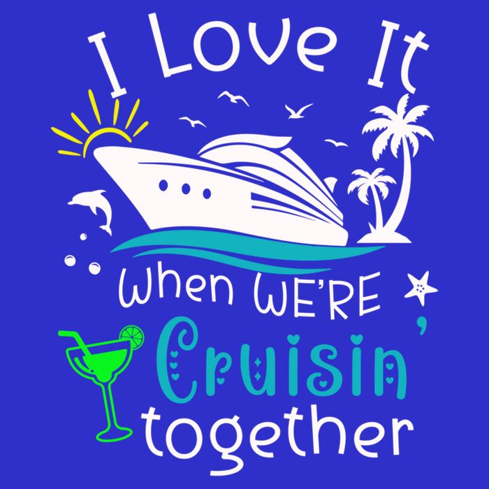 I Love It When Were Cruisin Together Funny Crusing Cruise Gift Short Acrylic Beanie