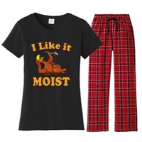 I LIKE IT MOIST Funny Thanksgiving Foods Family Group Set Women's Flannel Pajama Set