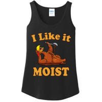 I LIKE IT MOIST Funny Thanksgiving Foods Family Group Set Ladies Essential Tank