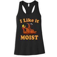 I LIKE IT MOIST Funny Thanksgiving Foods Family Group Set Women's Racerback Tank