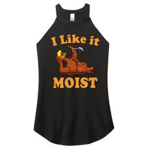 I LIKE IT MOIST Funny Thanksgiving Foods Family Group Set Women's Perfect Tri Rocker Tank