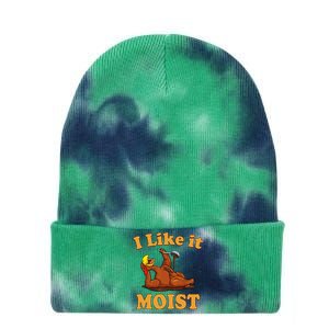 I LIKE IT MOIST Funny Thanksgiving Foods Family Group Set Tie Dye 12in Knit Beanie