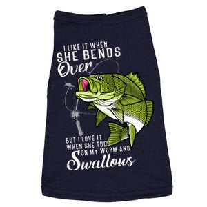 I Like It When She Bends Over Funny Fishing Father's Day Doggie Tank