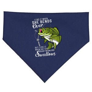 I Like It When She Bends Over Funny Fishing Father's Day USA-Made Doggie Bandana