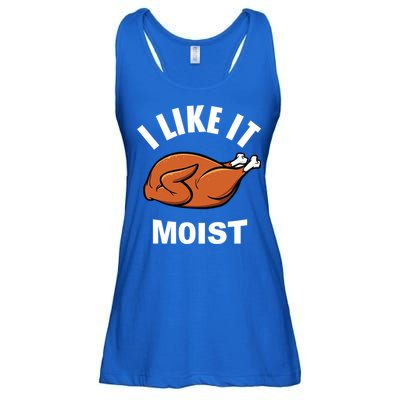 I Like It Moist Funny Thanksgiving Top Great Gift Ladies Essential Flowy Tank