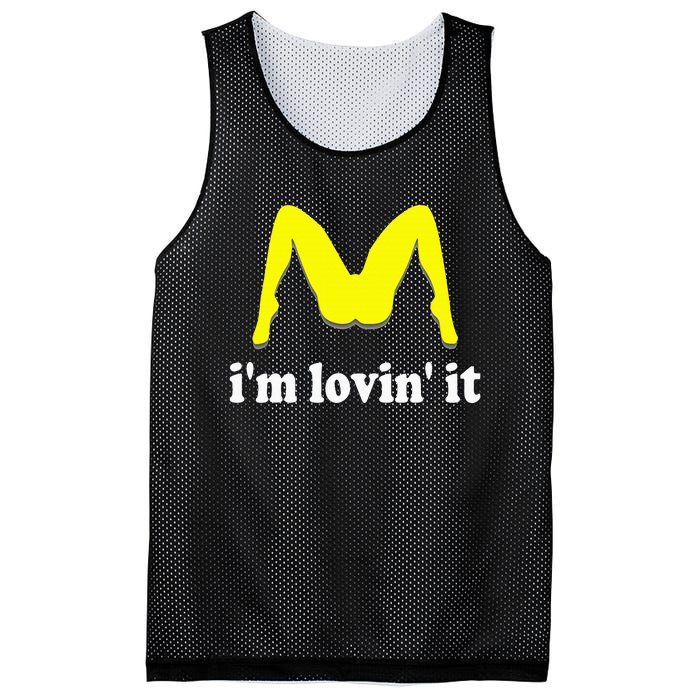 IM Lovin It Humorous Offensive Innuendo Mesh Reversible Basketball Jersey Tank