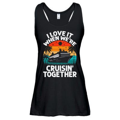 I Love It When We're Cruisin Together Retro Vintage Cruise Ladies Essential Flowy Tank