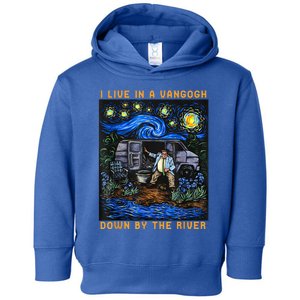 I Live In A Vangogh Downby The River Toddler Hoodie