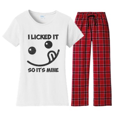 I Licked It So ItS Mine Women's Flannel Pajama Set