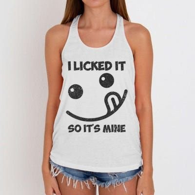 I Licked It So ItS Mine Women's Knotted Racerback Tank