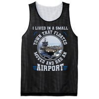 I Lived In A Small Town That Floated U S Aircraft Carrier Mesh Reversible Basketball Jersey Tank