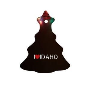 I Love Idaho Ceramic Tree Ornament