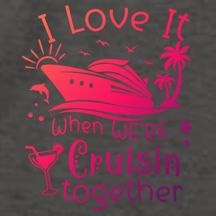 I Love It When Were Cruisin Together Funny Crusing Cruise Gift Vector Backpack