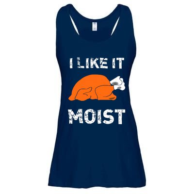 I Like It Moist Funny Turkey Thanksgiving Ladies Essential Flowy Tank