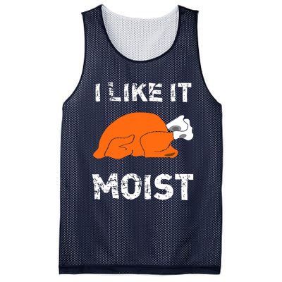 I Like It Moist Funny Turkey Thanksgiving Mesh Reversible Basketball Jersey Tank