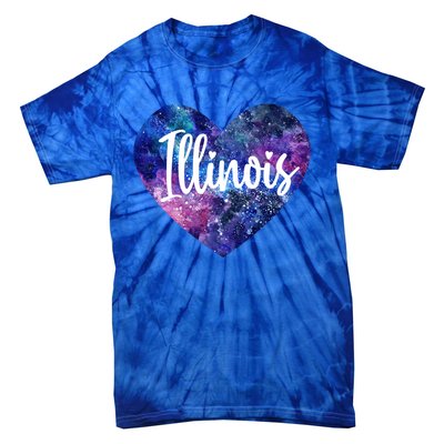 I Love Illinois Usa Meaningful Gift Tie-Dye T-Shirt