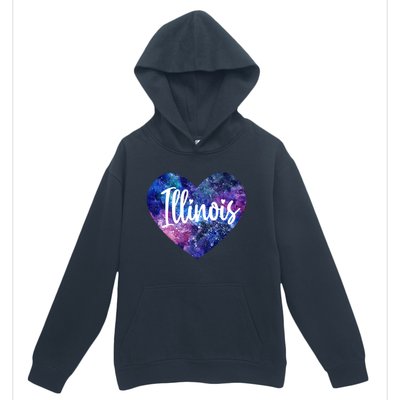 I Love Illinois Usa Meaningful Gift Urban Pullover Hoodie