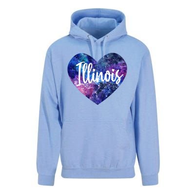 I Love Illinois Usa Meaningful Gift Unisex Surf Hoodie