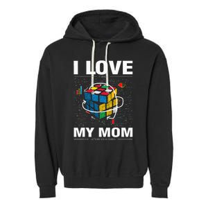 I Love It When My Mom Lets Me Solve Cubes Speedcubing Garment-Dyed Fleece Hoodie