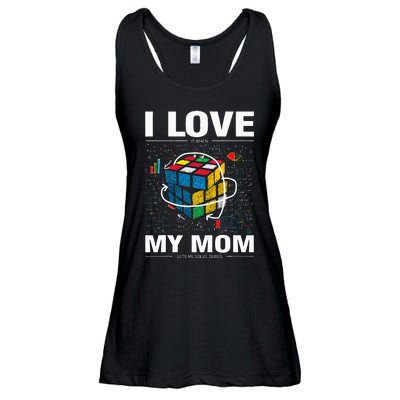 I Love It When My Mom Lets Me Solve Cubes Speedcubing Ladies Essential Flowy Tank