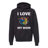 I Love It When My Mom Lets Me Solve Cubes Speedcubing Premium Hoodie