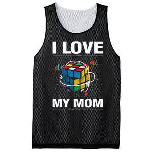 I Love It When My Mom Lets Me Solve Cubes Speedcubing Mesh Reversible Basketball Jersey Tank