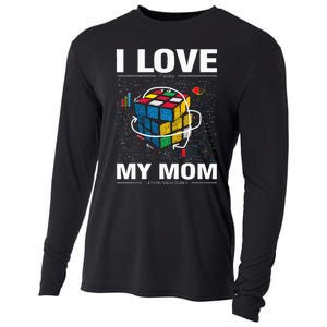 I Love It When My Mom Lets Me Solve Cubes Speedcubing Cooling Performance Long Sleeve Crew