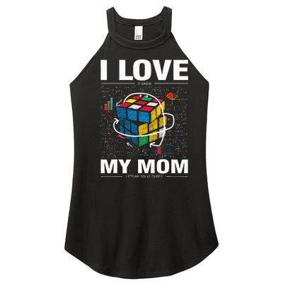 I Love It When My Mom Lets Me Solve Cubes Speedcubing Women’s Perfect Tri Rocker Tank