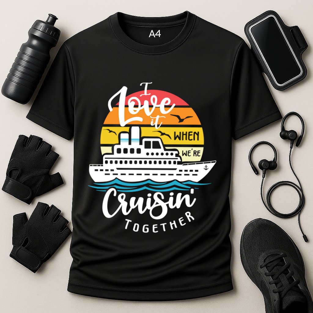I Love It When Were Cruisin Together Nautical Sailing Gift Cooling Performance Crew T-Shirt