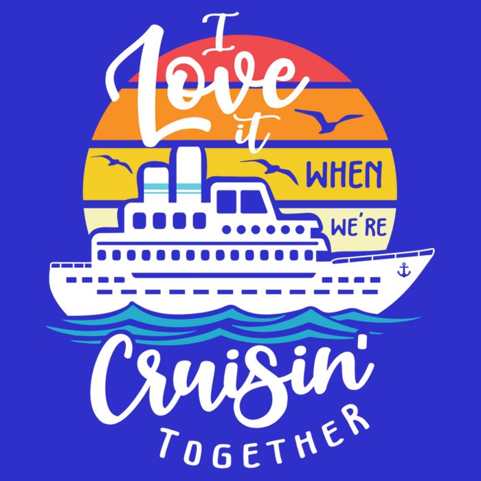 I Love It When Were Cruisin Together Nautical Sailing Gift Visor