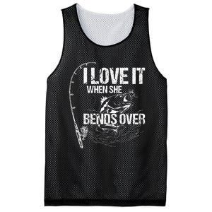 I Love It When She Bends Over Mesh Reversible Basketball Jersey Tank