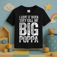 I Love It When They Call Me Big Poppa Fathers Day Toddler T-Shirt