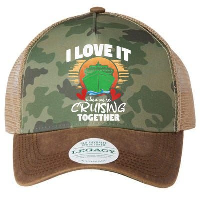 I Love It When Were Cruisin Together Gift Legacy Tie Dye Trucker Hat