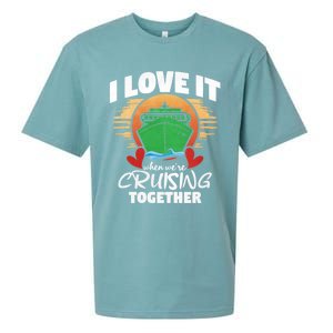 I Love It When Were Cruisin Together Gift Sueded Cloud Jersey T-Shirt