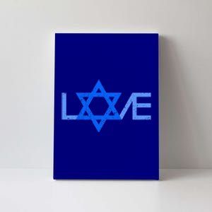 I Love Israel Jewish Star Of David Gift For Jew Friend Canvas