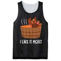 I Like It Moist Thanksgiving Costume Turkey Leg Day Mesh Reversible Basketball Jersey Tank