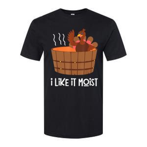 I Like It Moist Thanksgiving Costume Turkey Leg Day Softstyle CVC T-Shirt