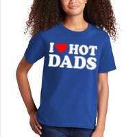 I Love  I Heart Hot Dads    Kids T-Shirt