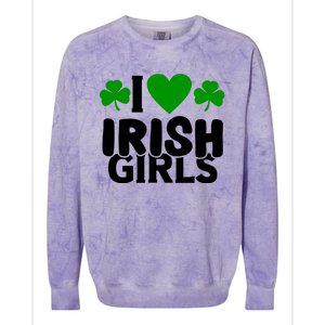 I Love Irish Girls Colorblast Crewneck Sweatshirt