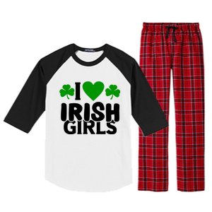 I Love Irish Girls Raglan Sleeve Pajama Set